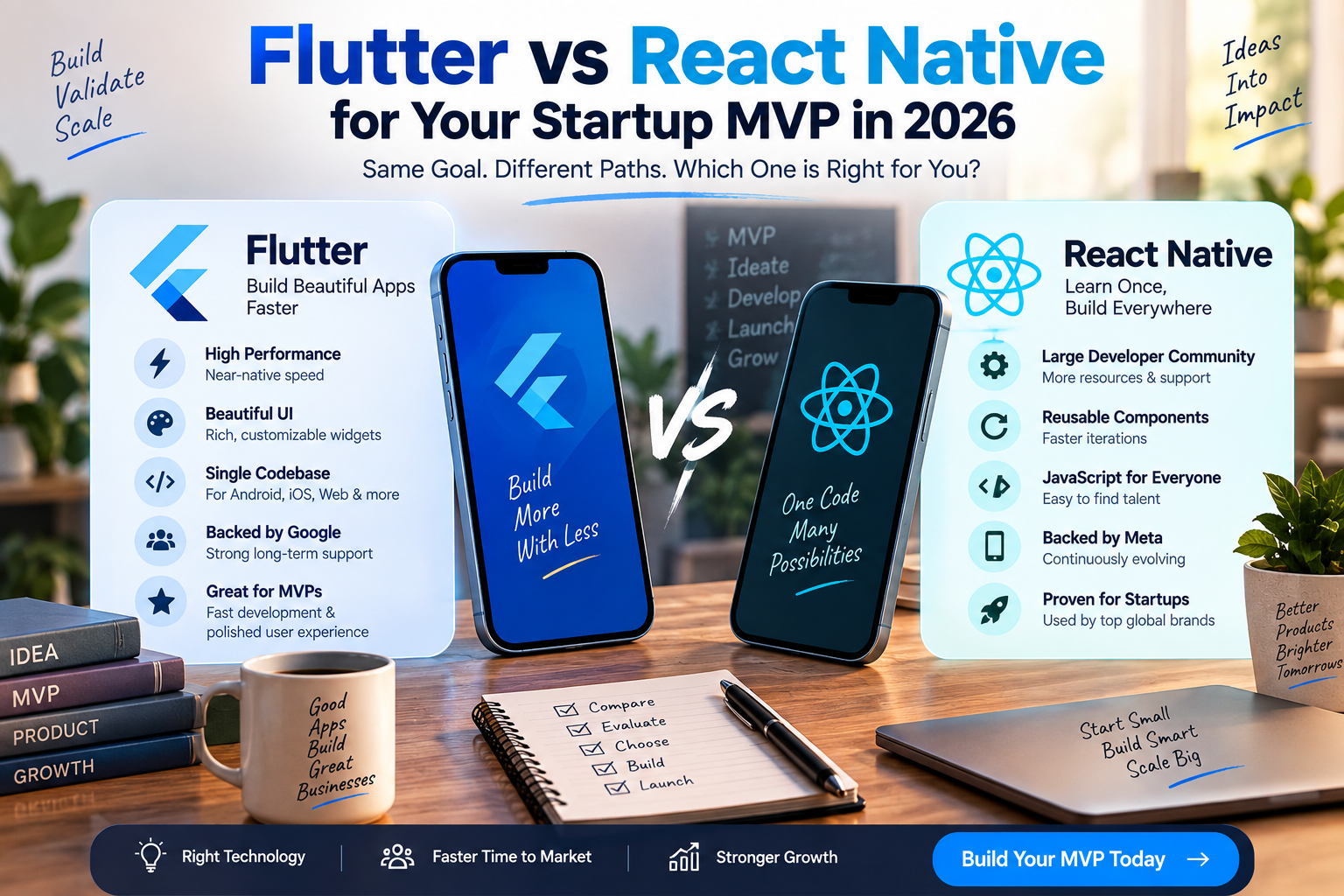 Flutter vs React Native for Your Startup MVP in 2026